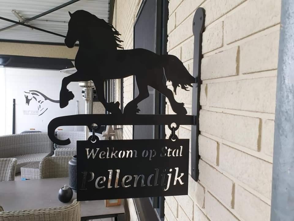 Luxe Gastenkamer Met Living En Keuken Bij Friezen Paarden Stal Pellendijk Westendorp 외부 사진